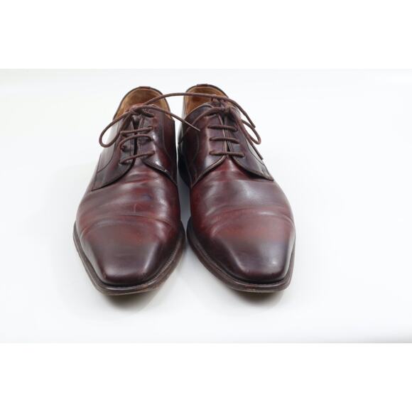 Magnanni Men\'s Brown Leather Derby Lace Up Dress Shoes Size 11.5 Designer main image 5